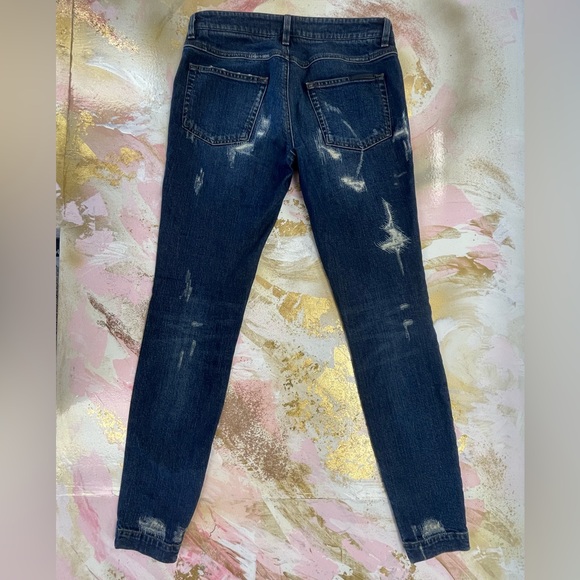 Dolce & Gabbana Denim Pretty Ripped Distressed Ankle Skinny Jeans 40/4 - Picture 3 of 12